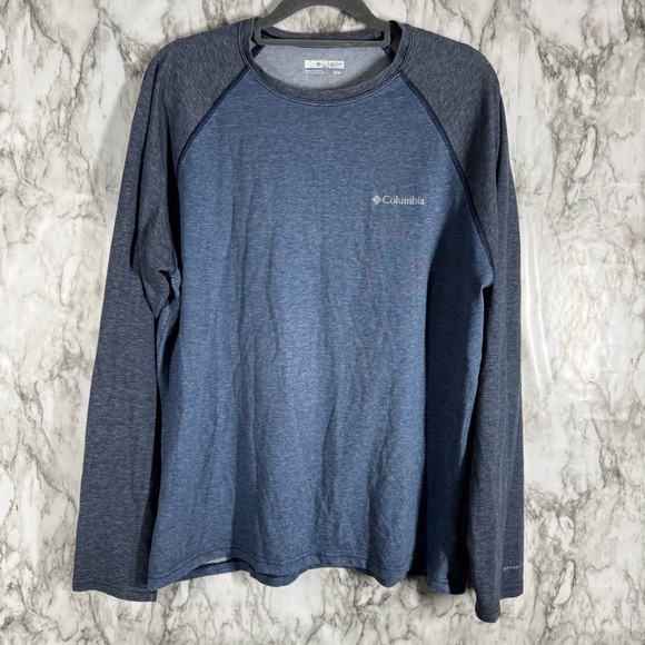 Columbia Blue Long Sleeve Performance Tee - Picture 1 of 5